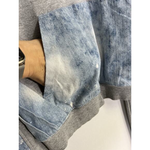 Vintage Y2K South Pole Sweatsuit Mens M Light Gray Track Suit Zip Jacket Pants - Picture 10 of 16